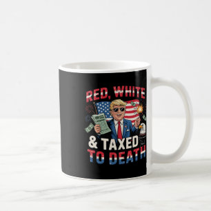 Taza De Café Graciosa Camisa Trump De Blanco Rojo Y Gravada A L