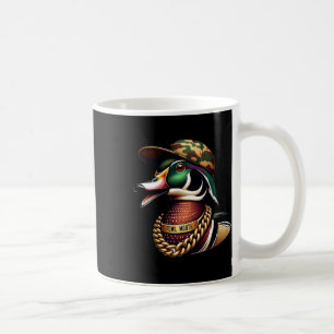 Taza De Café Graciosa camiseta de cazador de pato lanza cacería
