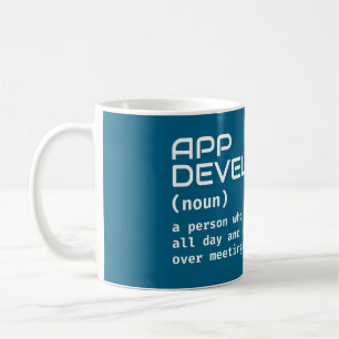Taza De Café Graciosa definición de desarrollador de aplicacion