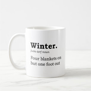 Taza De Café Graciosa definición de invierno