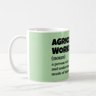 Taza De Café Graciosa definición de trabajador agrícola