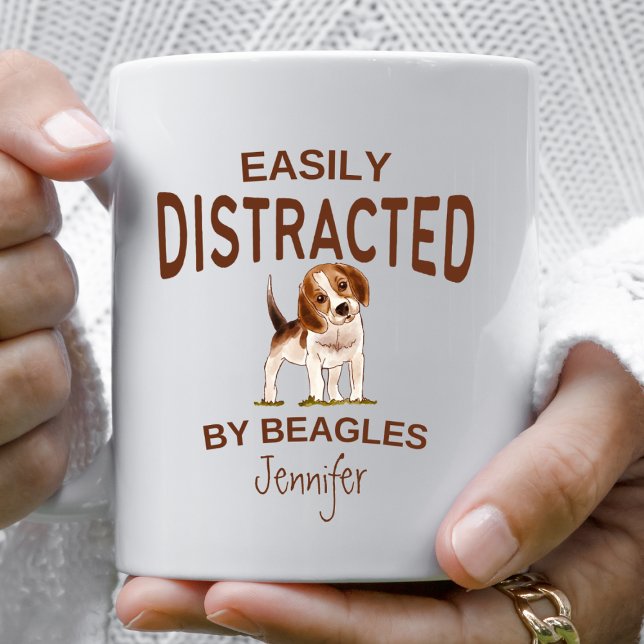 Taza De Café Graciosa distrada por Beagles Personalizada (Subido por el creador)