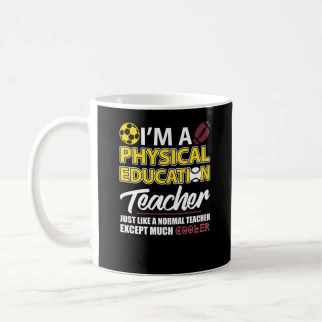Taza De Café Graciosa Educación Física PE Apreciación del profe (Izquierda)