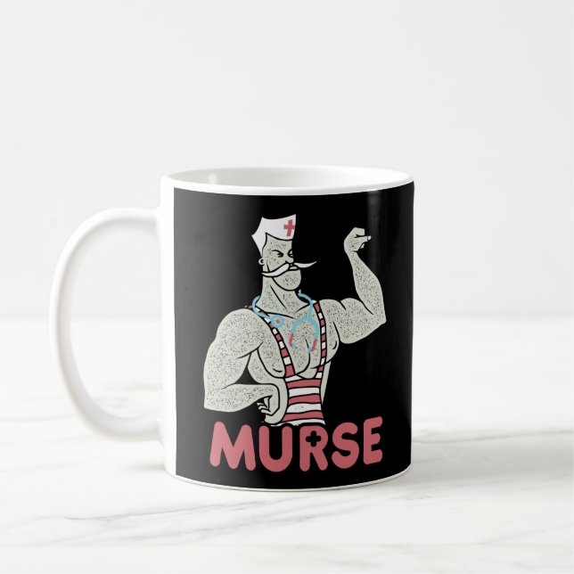Taza De Café Graciosa enfermera masculina Murse (Izquierda)
