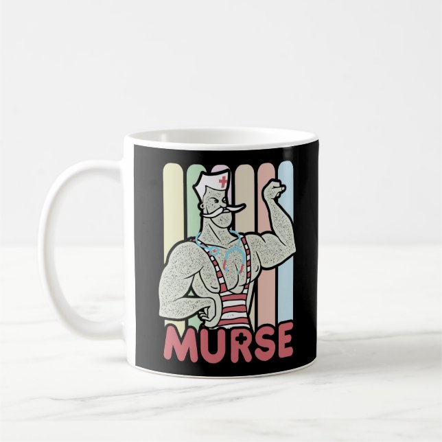 Taza De Café Graciosa enfermera masculina Murse (Izquierda)