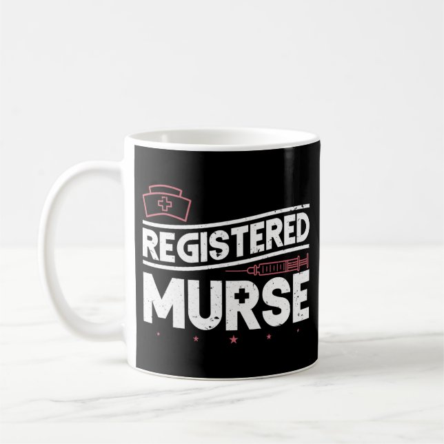 Taza De Café Graciosa enfermera masculina registró el asesinato (Izquierda)