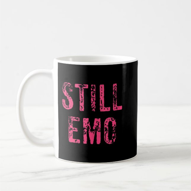 Taza De Café Graciosa escena de música todavía emo Gift Tank To (Izquierda)