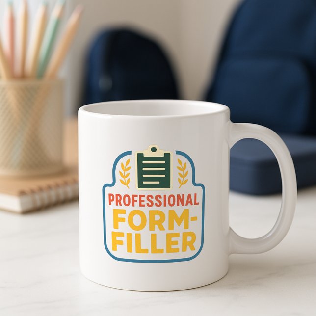 Taza De Café Graciosa Escuela Profesional de Padres que Llenan  (Subido por el creador)