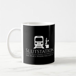 Taza De Café Graciosa estación de música Pun Sueco Terminus End
