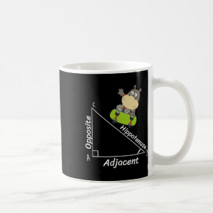 Taza De Café Graciosa Geometría Hipo Skater Hipotenusa Math Boy