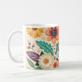 Taza De Café Graciosa gratitud: insectos con mensajes inspirado
