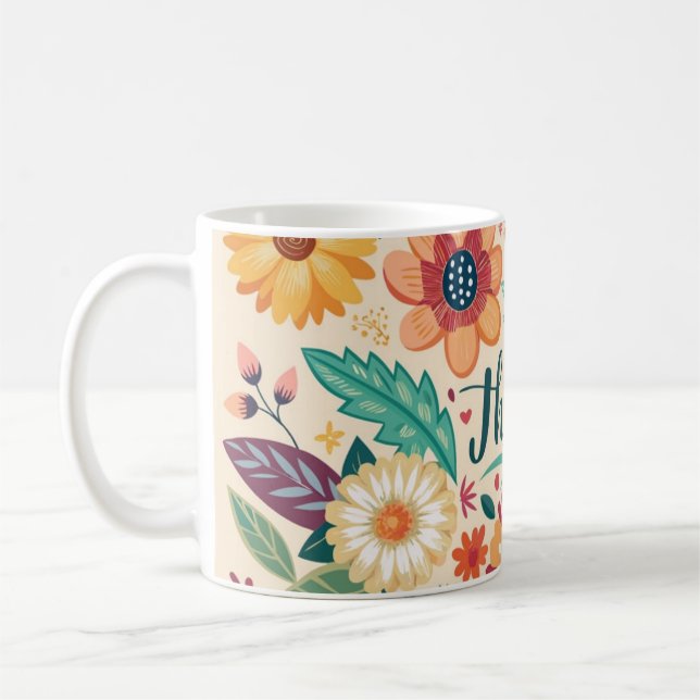 Taza De Café Graciosa gratitud: insectos con mensajes inspirado (Izquierda)