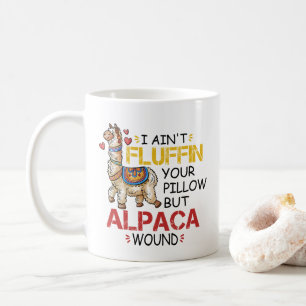 Taza De Café Graciosa herida de Alpaca Llama Enfermeras Regalos