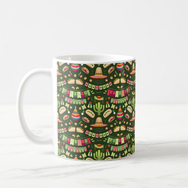 Taza De Café Graciosa idea de un regalo de Cinco de Mayo (Izquierda)