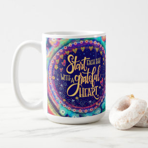 Taza De Café Graciosa Inespiritualidad Colorida Del Boho Del Co
