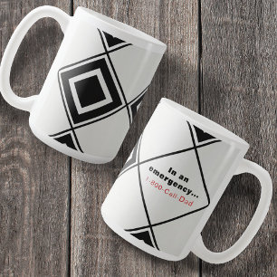 Taza De Café Graciosa llamada simple papá café Mug