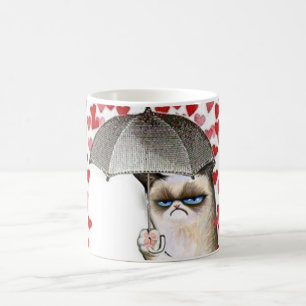Taza De Café Graciosa lluvia suave amor felino Adorable
