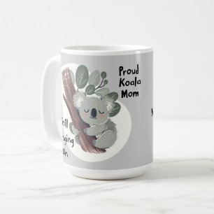 Taza De Café Graciosa mamá de Koala "Todavía aferrándose", dulc