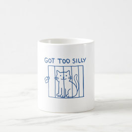 Taza De Café Graciosa Mug De Gato- Se Ha Vuelto Demasiado Silen