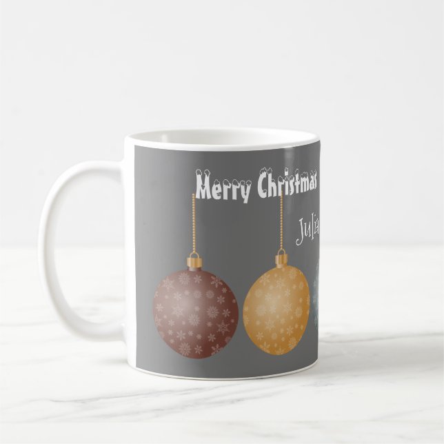 Taza De Café Graciosa Navidad mágica de nieve Santa Whimsical