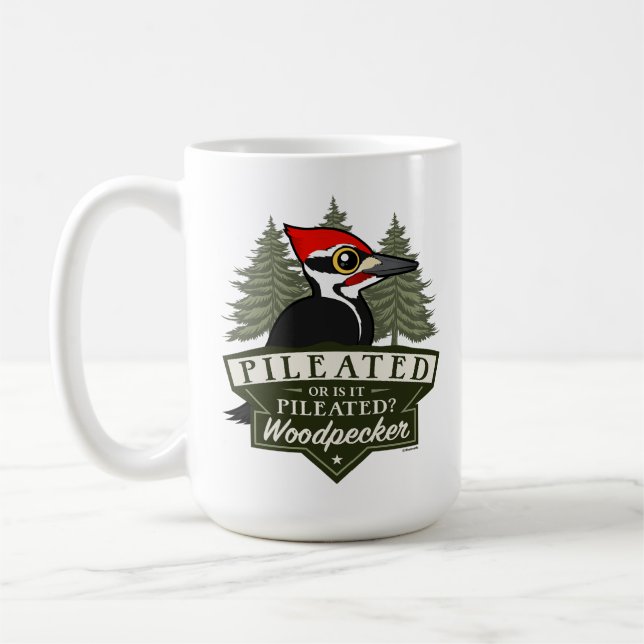 Taza De Café Graciosa O Es Pronunciación De Pañuelo De Madera P (Izquierda)