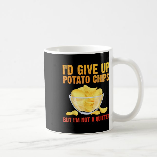 Taza De Café Graciosa Patata Chips Arte Para Hombres Mujeres Bo (Derecha)