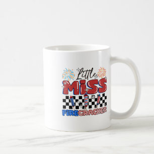 Taza De Café Graciosa Pequeña Miss Firecracker El 4 De Julio Pa