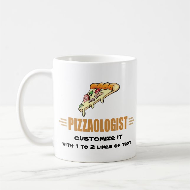Taza De Café Graciosa pizza (Izquierda)