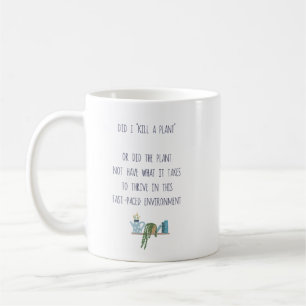Taza De Café Graciosa planta de jardín asesino Chiste Planter t