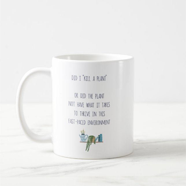 Taza De Café Graciosa planta de jardín asesino Chiste Planter t (Izquierda)