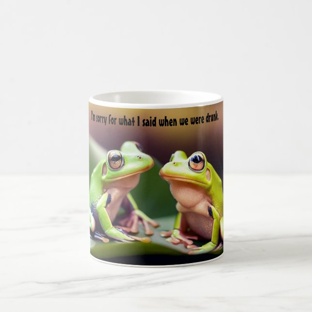 Taza De Café Graciosa Rana borracha café Mug (Centro)
