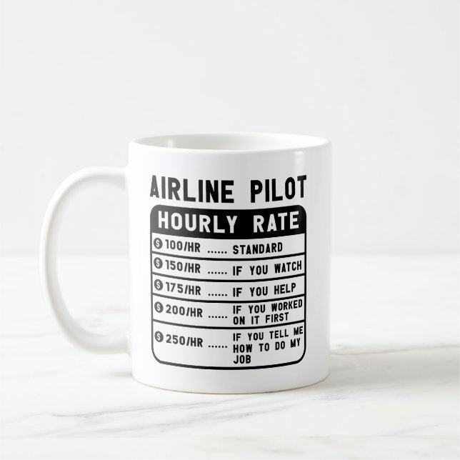 Taza De Café Graciosa Tasa HORA Piloto (Izquierda)
