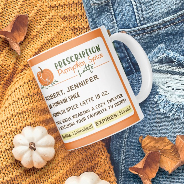 Taza De Café Graciosa temporada de otoño Receta Calabaza de esp (Subido por el creador)
