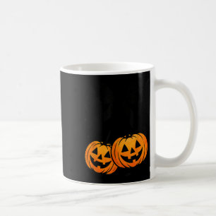 Taza De Café Graciosas cerezas de calabaza de Halloween otoño o
