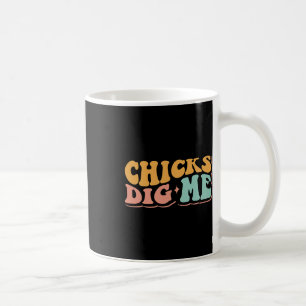 Taza De Café Graciosas chicas de Groovy me engañan feliz Pascua