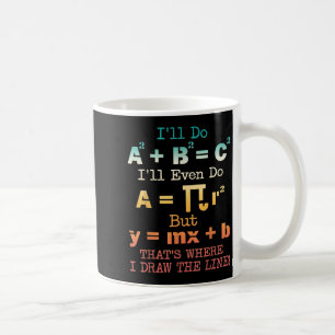 Taza De Café Graciosas citas de matemáticas del Chiste de Maest