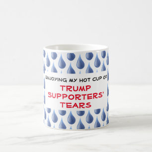 Taza De Café Graciosas lágrimas de partidarios de Trump