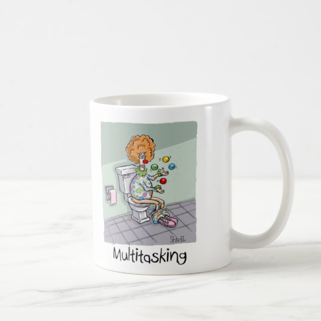 Taza De Café Graciosas tarjetas y regalos para payasos multitar (Derecha)