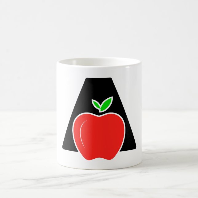 Taza De Café Gracioso A Para Apple (Centro)