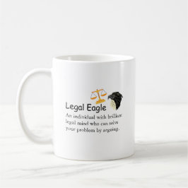 Taza De Café Gracioso Abogado Legal Eagle Dice O Cita Escala