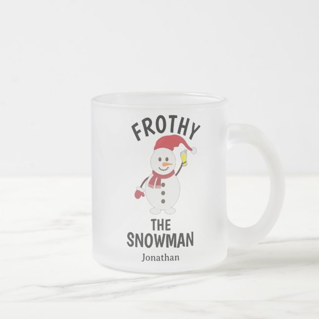 Taza De Café Gracioso anciano con cerveza personalizada (Derecha)