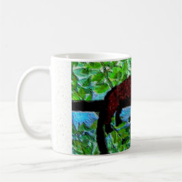 Taza De Café Gracioso Animal Red Lemur relajante