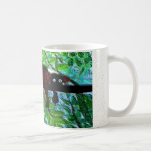 Taza De Café Gracioso Animal Red Lemur relajante