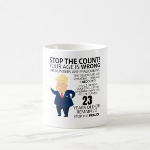 Taza De Café Gracioso año 23 cumpleaños presente año feliz a