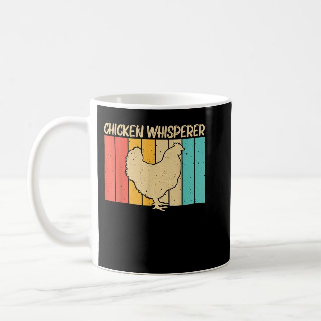 Taza De Café Gracioso Arte De Pollo Para Hombres Mujeres Agricu (Izquierda)