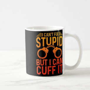 Taza De Café Gracioso Arte Policial Para Hombres Mujeres Policí