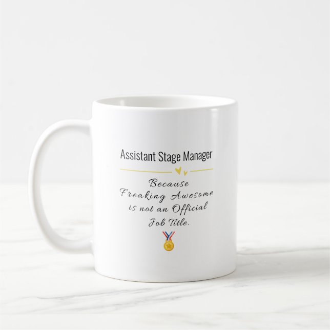 Taza De Café Gracioso asistente de manejo de escenarios regalo  (Izquierda)