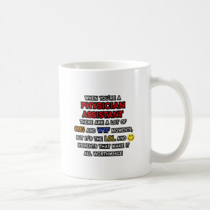 Taza De Café Gracioso asistente médico... OMG WTF LOL