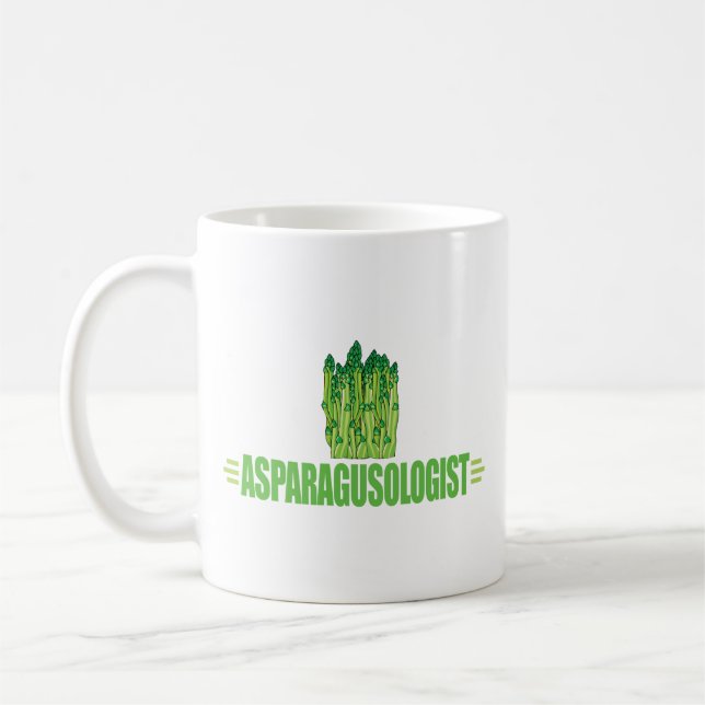 Taza De Café Gracioso Asparagus (Izquierda)