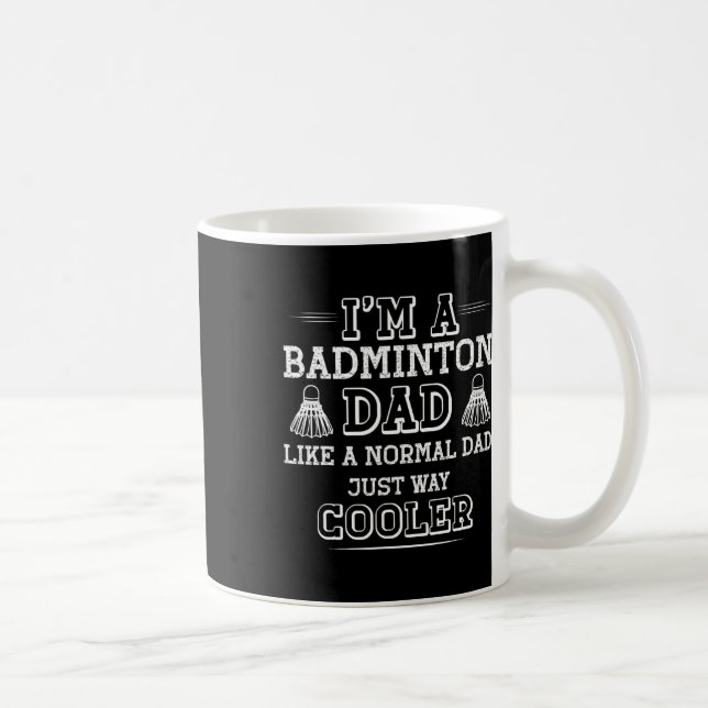 Taza De Café Gracioso Badminton Dad Shirys Hombres Mujeres Jueg (Derecha)